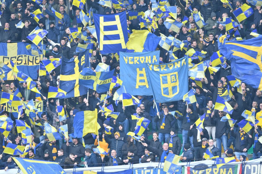 Hellas Verona Tifosi beim Derby gegen Chievo