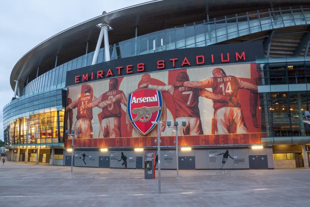 Das heutige Emirates Stadium von Arsenal FC
