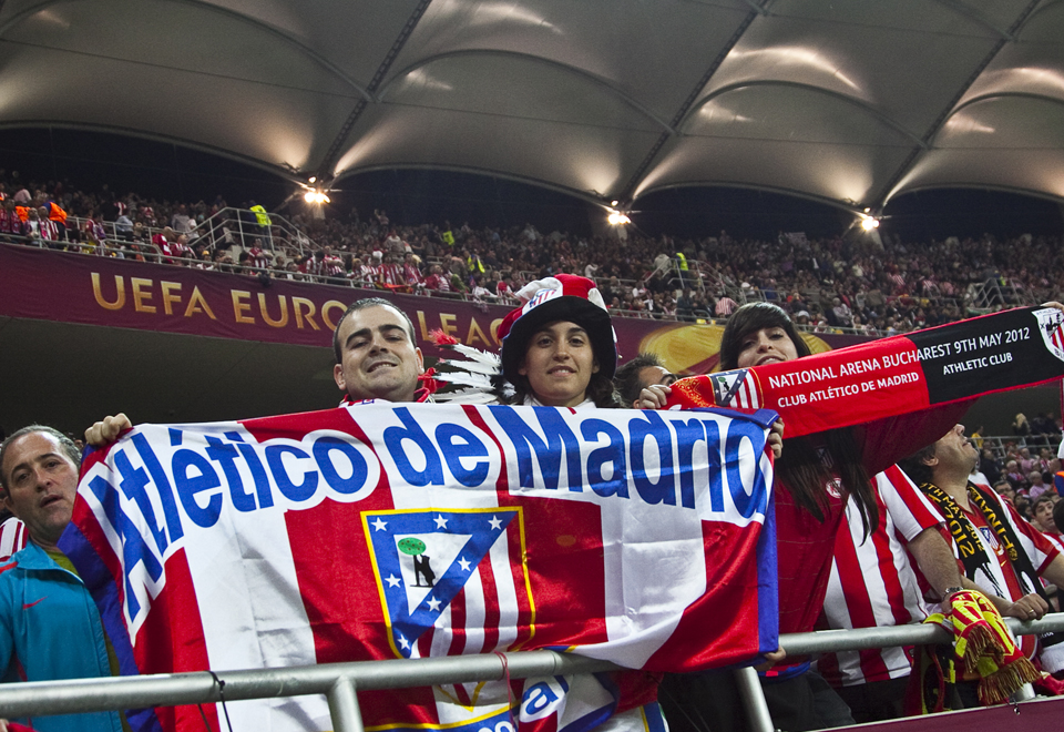 Atlético Madrid Fans im Wanda Metropolitano